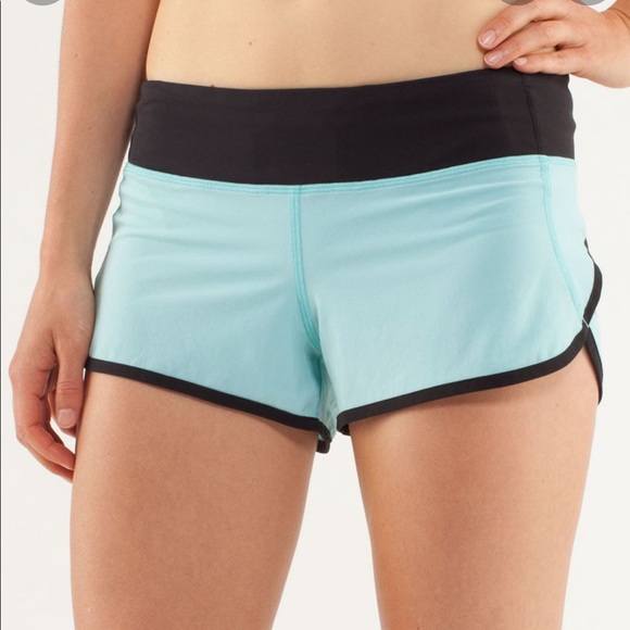 Lululemon Run Speed Shorts Angel Blue sz 6 - Picture 1 of 7